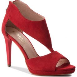 Sandały damskie: Sandały EKSBUT – 38-5065-G38-1G Czerwony