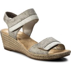 Sandały damskie: Sandały RIEKER – 62470-64 Gold