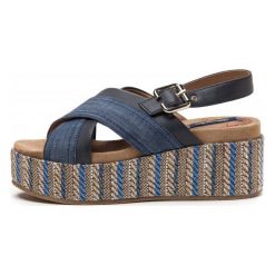 Sandały damskie: Wrangler Sandały Damskie Tempura Straw 36 Niebieski