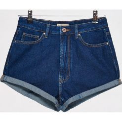 Odzież damska: Jeansowe szorty high waist - Granatowy