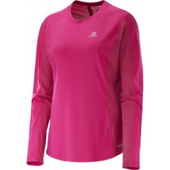 Koszulki sportowe damskie: Salomon Agile Ls Tee W Yarrow Pink/Gaura Pink S