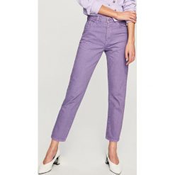 Odzież damska: Jeansy mom fit - Fioletowy