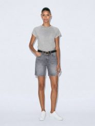 LTB Szorty dżinsowe "Becky" w kolorze szarym rozmiar: XS. Szare szorty damskie LTB, z aplikacjami, z podwyższonym stanem. Za 100.99 zł.