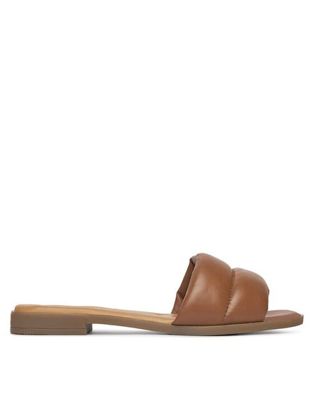 Lasocki Klapki WI16-MENA-16 Brązowy. Brązowe klapki damskie Lasocki, bez wzorów, ze skóry, bez obcasa, bez zapięcia. Za 129.99 zł.