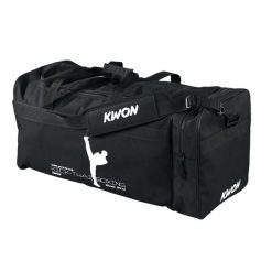 Torba sportowa Kick-thaiboxing Kwon. Czarne torby sportowe KWON, bez wzorów, z nylonu, duże. Za 159.00 zł.