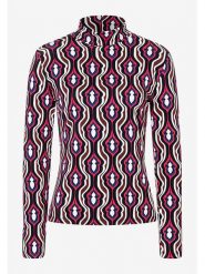 More & More Koszulka w kolorze biało-czarno-różowym rozmiar: 46. Białe bluzki damskie More & More, bez wzorów, bez kołnierzyka, bez ramiączek. Za 61.17 zł.