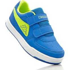 Sneakersy Kappa bonprix niebiesko-limonka. Buty sportowe chłopięce bonprix. Za 74.99 zł.