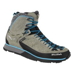 Buty Trekkingowe Damskie Salewa Mtn Trainer 2 Winter Gtx. Brązowe obuwie trekkingowe damskie Salewa, z gumy, bez zapięcia. Za 1,155.00 zł.