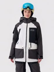 4F Kurtka narciarska w kolorze biało-antracytowym rozmiar: S. Białe kurtki sportowe damskie 4F, m, bez wzorów, bez kaptura. Za 480.90 zł.