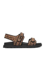 Guess Sandały CEO-CS6702-05 Brązowy. Brązowe sandały dziewczęce Guess, z materiału, bez obcasa, bez zapięcia. Za 179.99 zł.