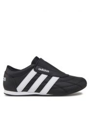 Adidas Sneakersy Tekwen JS3871 Czarny. Czarne obuwie sportowe damskie Adidas, ze skóry, bez zapięcia. Za 179.99 zł.