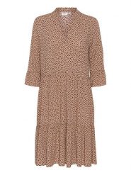 SAINT TROPEZ Sukienka w kolorze jasnobrązowym rozmiar: XL. Brązowe sukienki damskie Saint Tropez, bez wzorów, z wiskozy, klasyczne, bez ramiączek. Za 122.96 zł.