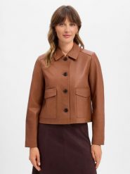 More & More Skórzana kurtka Kobiety skóra brązowy, 34. Brązowe kurtki damskie More & More, bez wzorów, ze skóry, bez kaptura. Za 1,649.95 zł.