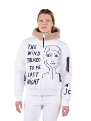 Kurtka narciarska Rossignol JCC damska W Yety Fleecy Bomber JKT biała. Białe kurtki damskie Rossignol, na zimę, m, bez wzorów, z materiału, bez kaptura. Za 3,257.30 zł.