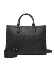 Valentino Torebka Samba Re VBS8ZG05 Czarny. Czarne kuferki damskie Valentino, bez wzorów, ze skóry, bez dodatków. Za 699.99 zł.