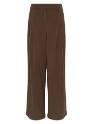 MOSS COPENHAGEN Spodnie "Henrika" w kolorze brązowym rozmiar: S. Brązowe spodnie materiałowe damskie Moss Copenhagen, bez wzorów, z materiału. Za 179.64 zł.