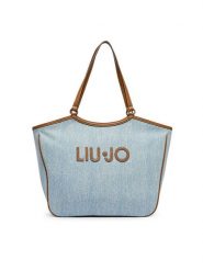 Liu Jo Torebka AA6208 T377A Niebieski. Niebieskie shopper bag Liu Jo, bez wzorów, z materiału, bez dodatków. Za 559.99 zł.