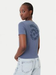 Quiksilver T-Shirt Lintah EQWZT03193 Niebieski Regular Fit. Niebieskie t-shirty damskie Quiksilver, m, bez wzorów, z bawełny, bez kołnierzyka. Za 159.99 zł.