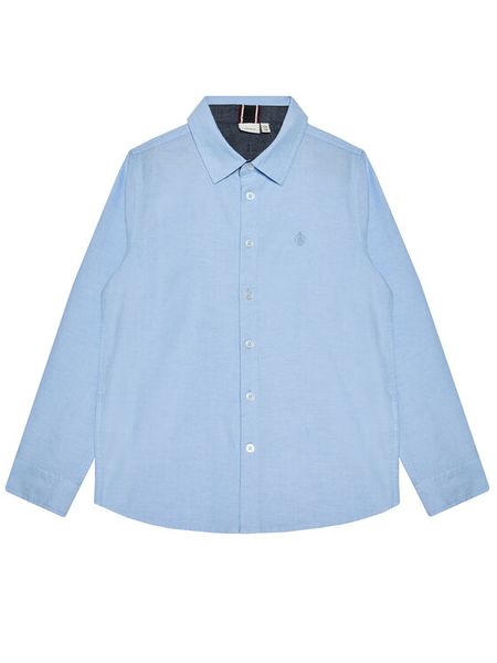 NAME IT Koszula Newsa 13169166 Niebieski Regular Fit. Niebieskie koszule chłopięce Name it, bez wzorów, z bawełny, bez kołnierzyka, bez ramiączek. Za 79.99 zł.