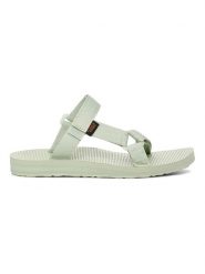 Teva Klapki "Universal" w kolorze miętowym rozmiar: 38. Zielone klapki damskie Teva, bez wzorów, z otwartym noskiem, bez obcasa, bez zapięcia. Za 131.74 zł.