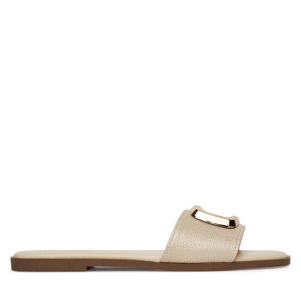 Klapki JENNY. Brązowe klapki damskie Jenny, bez wzorów, bez obcasa, bez zapięcia. Za 99.99 zł.