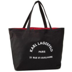 Torebka KARL LAGERFELD. Czarne shopper bag KARL LAGERFELD, bez dodatków. Za 249.99 zł.