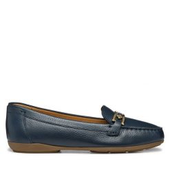 Mokasyny Geox. Niebieskie mokasyny damskie Geox, bez obcasa. Za 309.99 zł.