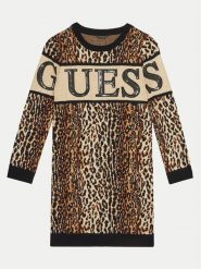 Guess Sukienka dzianinowa J4BK17 Z3I50 Kolorowy Comfort Fit. Sukienki dziewczęce Guess, z aplikacjami, z bawełny, bez ramiączek, proste. Za 179.99 zł.