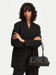 Calvin Klein Torebka Quilted Nylon Ew Satchel LV04F3743G Czarny. Czarne torebki klasyczne damskie Calvin Klein, z nylonu, bez dodatków. Za 649.99 zł.