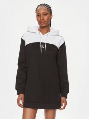 Calvin Klein Jeans Sukienka dzianinowa J20J221410 Czarny Regular Fit. Czarne sukienki damskie Calvin Klein Jeans, bez wzorów, z dzianiny, bez ramiączek. Za 299.99 zł.