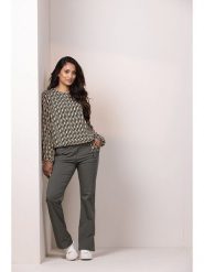 &Co Woman Bluzka "Alexandra" w kolorze żółto-czarnym rozmiar: M. Czarne bluzki damskie &Co Woman, m, bez wzorów, z wiskozy, bez kołnierzyka, bez ramiączek. Za 100.99 zł.