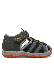 Primigi Sandały 7869011 M Szary. Szare sandały chłopięce Primigi, z nubiku, bez zapięcia. Za 129.99 zł.