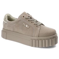 Beżowe Sneakersy Filippo Sportowe Obuwie Damskie. Brązowe obuwie sportowe casual damskie Filippo, z gumy. Za 169.00 zł.