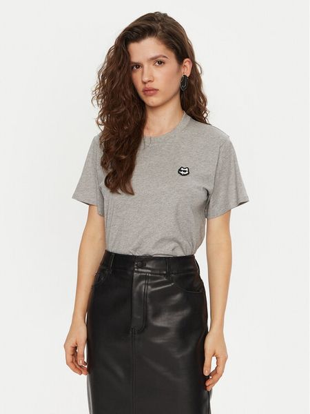 KARL LAGERFELD T-Shirt A1W17025 Szary Relaxed Fit. Szare t-shirty damskie KARL LAGERFELD, xs, bez wzorów, z bawełny, bez kołnierzyka. Za 219.99 zł.