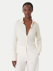 Patrizia Pepe Koszula 8C0872/A8I1-W409 Beżowy Regular Fit. Brązowe koszule damskie Patrizia Pepe, bez wzorów, z wiskozy, bez kołnierzyka, bez ramiączek. Za 1,109.00 zł.