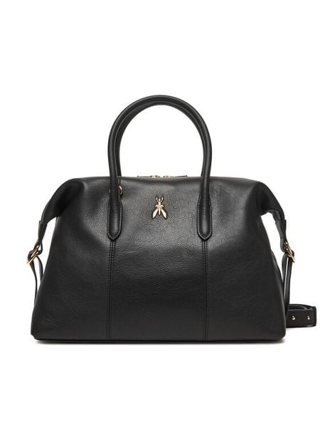 Patrizia Pepe Torebka 2B0145/L162-K103 Czarny. Czarne torebki klasyczne damskie Patrizia Pepe, ze skóry, bez dodatków. Za 1,629.00 zł.