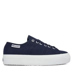 Tenisówki Superga. Niebieskie trampki damskie Superga, bez wzorów, bez zapięcia. Za 299.99 zł.