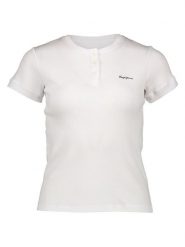 Pepe Jeans Koszulka w kolorze białym rozmiar: XL. Białe bluzki damskie Pepe Jeans, xl, bez wzorów, z jeansu, bez kołnierzyka, bez ramiączek. Za 79.21 zł.