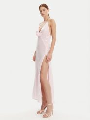 BARDOT Sukienka wieczorowa 59278DB3 Różowy Regular Fit. Czerwone sukienki damskie Bardot, bez wzorów, z syntetyku, wizytowe, bez ramiączek. Za 449.99 zł.