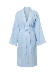 Marie Lund Szlafrok Kobiety Bawełna niebieski|biały|żółty, S. Białe szlafroki damskie Marie Lund, bez wzorów, z bawełny, bez kaptura. Za 299.95 zł.