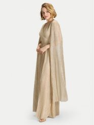 Swing Sukienka wieczorowa 5AK09700 Złoty Regular Fit. Żółte sukienki damskie Swing, bez wzorów, z syntetyku, wizytowe, bez ramiączek. Za 1,249.00 zł.