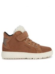 Geox Sneakersy J Theleven Girl Wpf J36HYC 022BH C6627 M Brązowy. Brązowe buty sportowe dziewczęce Geox, bez wzorów, ze skóry, bez zapięcia. Za 609.99 zł.