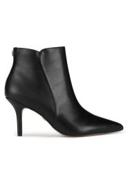 Nine West Botki WFA2784-1 Czarny. Czarne botki damskie Nine West, z materiału, bez obcasa, na szpilce, bez zapięcia. Za 259.99 zł.