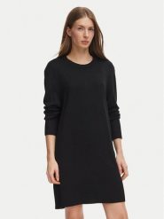 BOSS Sukienka dzianinowa 50569849 Czarny Regular Fit. Czarne sukienki damskie Boss, bez wzorów, z dzianiny, bez ramiączek. Za 799.99 zł.