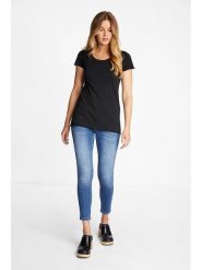 Rich & Royal Koszulka w kolorze czarnym rozmiar: L. Czarne koszulki damskie Rich & Royal, l, bez wzorów, z bawełny, bez kołnierzyka, bez ramiączek. Za 92.42 zł.