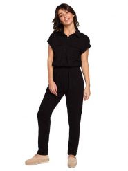 Be Wear Kombinezon w kolorze czarnym rozmiar: XXL. Czarne kombinezony damskie Be Wear, xxl, bez wzorów, bez kołnierzyka, bez ramiączek. Za 267.92 zł.