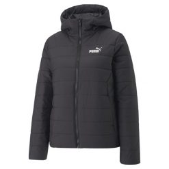 Damska ocieplana kurtka Essentials PUMA Black. Czarne kurtki damskie Puma, m, bez wzorów, z puchu, bez kaptura. Za 369.00 zł.