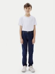 NAME IT Jeansy 13209696 Granatowy Slim Fit. Niebieskie jeansy chłopięce Name it, z bawełny. Za 89.99 zł.