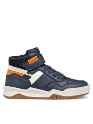 Geox Sneakersy J Perth Boy J367RF 0MEMS C4002 M Granatowy. Niebieskie buty sportowe chłopięce Geox, ze skóry, bez zapięcia. Za 212.99 zł.