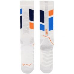 Skarpetki Buff THERMONET® OVER THE CALF SOCKS TO WHISPER S. Niebieskie skarpetki damskie Buff, bez wzorów, z puchu. Za 149.90 zł.